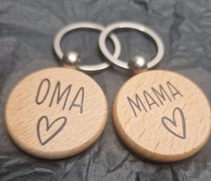 Porte-clés en bois personnalisé - Cadeau de Pâques - Cadeau fête des Mères - Cadeau fête des Pères - geste attentionné - Product Image 3