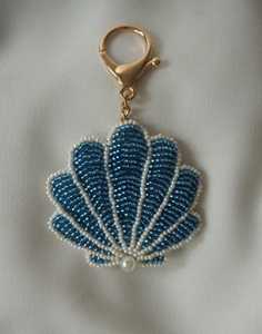 Unique Beaded Embroidery Keychain for Women, Handmade Decorative <b>Bag</b> <b>Charm</b> and Key Holder for Stylish Everyday Fashion - Product Image 5