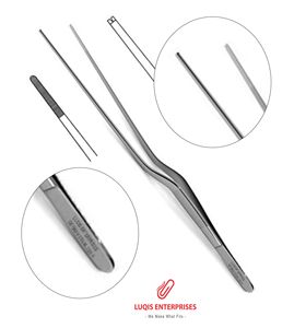 Pinces à suture Julian à mâchoires lisses et coudées, instrument chirurgical en acier inoxydable, pinces médicales de précision - Product Image 1