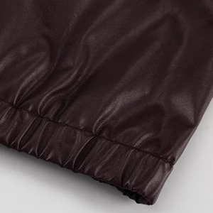 Vestes en cuir pour hommes et femmes, style mode, en cuir véritable, avec fermeture éclair, pour la vente en gros - Product Image 4