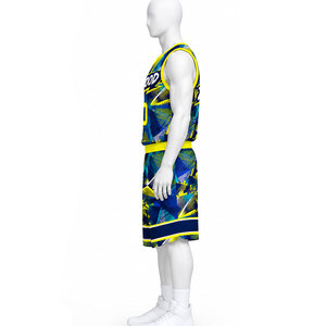 Ensemble de maillots de basket-ball sublimés personnalisés, unisexe, col en V, sans manches, impression du nom de l'équipe, 00, coupe athlétique toute saison - Product Image 5