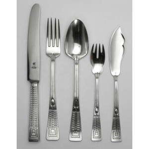 Nouvel ensemble de couverts à salade en acier inoxydable de luxe avec poignée au look moderne unique ustensiles de service de haute qualité restaurant de mariage maison - Product Image 6