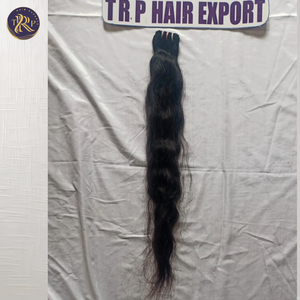 ผมต่อแบบ Remy ผมสีดำหยักศกธรรมชาติ100% ผมถักเปียผมดิบคุณภาพสูง12" - Product Image 3