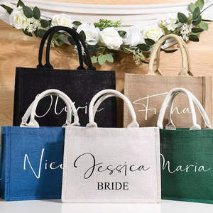 Sac à main en jute naturel biodégradable, sac de courses réutilisable, respectueux de l'environnement, pour les courses et le marché - Product Image 2