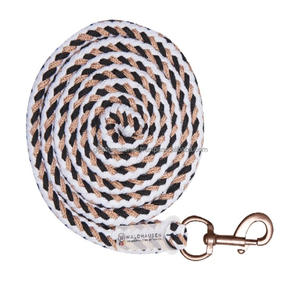 High Quality Hand Braided Horse Lead Rope with Rose Gold <b>Snap</b> <b>Hook</b> - Product Image 6