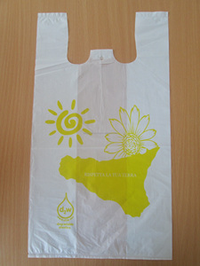 Personalizado propio logotipo impreso plástico compras camiseta chaleco bolsas - Product Image 4