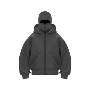 Sudaderas Personalizadas para Hombre de 100% Algodón de Alto Gramaje, Corte Holgado, con Doble Capucha, Cierre y Hombros Caídos, Sudaderas para Hombre y Sudaderas Masculinas - Product Image 1