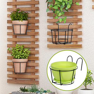 Support mural suspendu pour plantes, panier pour balcon, jardin, extérieur, présentoir pour pot de fleurs - Product Image 2