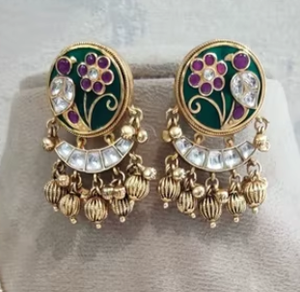 ชุดสร้อยคอไข่มุกชุบทอง & kundan ชุดสร้อยคอเจ้าสาวสีทองและไข่มุกแบบดั้งเดิมชุดสร้อยคอไข่มุกของเจ้าสาว - Product Image 2