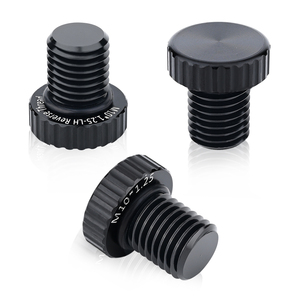 Bouchon de trou de rétroviseur de <span class=keywords><strong>moto</strong></span> M10x1.25, adapté à <span class=keywords><strong>Honda</strong></span>, Yamaha, Kawasaki, Suzuki, Ducati, ATV, BMW et à la plupart des motos ou vélos, etc. - Product Image 1