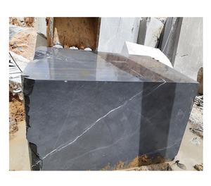 Bloc de marbre brut Nero Marquina Khenifra du Maroc, pierre à veines foncées, pour la découpe de dalles et l'utilisation intérieure - Product Image 3