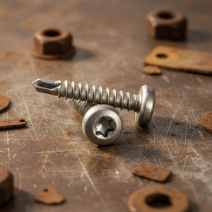 Tornillos Autoperforantes de Cabeza Plana PDC de Acero Inoxidable (304/316/410), Alta Resistencia, Resistentes a la Corrosión, Acabado Natural, Métricos, Phillips - Product Image 1