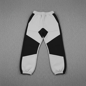 Pantalon de jogging basique coupe ajustée grande taille en toile de coton molletonnée décontracté pour l'été, idéal pour les activités de plein air, style mode, devant plat - Product Image 3