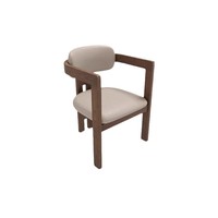 Chaise de salle à manger nordique moderne en bois massif, rembourrée, pour hôtel, restaurant, école, appartement, bar à domicile