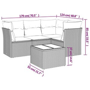 Ensemble de canapés de jardin beige - Product Image 3