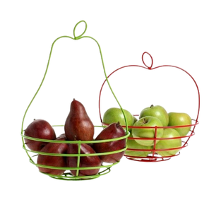 Nouveauté : paniers de rangement en fil de fer écologiques pour fruits et légumes, multifonctionnels, durables, modernes, faits à la main pour la cuisine - Product Image 2