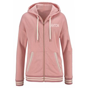 Custom Women's Winter Cropped Zip <b>Fleece</b> Hoodie Light Grey Long Sleeve Anti-Wrinkle Front Streetwear Casual Sporty Athleisure - Product Image 5