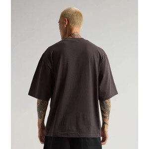 เสื้อยืดเปล่าผ้าฝ้าย 100% ขายส่ง เสื้อยืดแฟชั่นโอเวอร์ไซส์ พร้อมปักลาย รับผลิตแบบ OEM ODM จากโรงงาน - Product Image 3