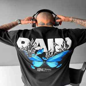 Camisetas Retro Personalizadas para Hombre, Estilo Off-the-Shoulder, para Actividades Deportivas de Verano, Varias Tallas, Tela de 180 Gramos - Product Image 2