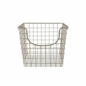 Panier de rangement rectangulaire en fer et bois, style américain, pour fruits, fait main, idéal pour table – Meilleure vente - Product Image 3