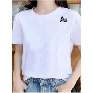 Women Summer Printed Formal Tee Shirt Breathable Cotton Tops Short Sleeve Lightweight Comfortable Eco-Friendly Fashion - Product Image 6