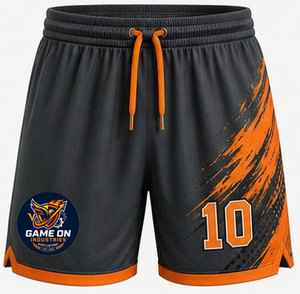 Pantalones Cortos Deportivos Transpirables de Talla Grande, Personalizados al por Mayor, Unisex, para Entrenamiento de Fútbol, de Poliéster Estampado, OEM - Product Image 1