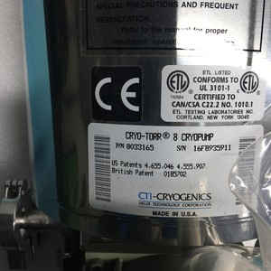 CTI-Cryogenics 8033165 Cryo-Torr 8 Cryopump, 155415 - Equipo y Piezas de Semiconductores de Confianza de Marca Global - Product Image 4