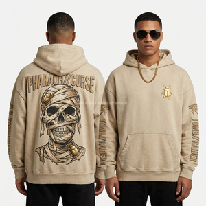 Rugged 500GSM Geansai le Cochall Ireland French Terry Cotton <b>Jumper</b> Streetwear <b>Pullover</b> High Density Hooded Sweatshirt Men Bulk - Product Image 3