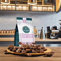 Venta al por mayor de granos de café de especialidad DALAKON Premium, 100% Arábica, de alta calidad, tostado medio, con sabor ácido, en bolsa.