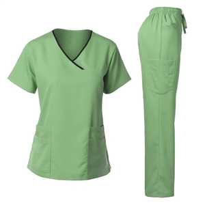 Uniformes Médicos Cherokee Unisex de Lujo, Uniformes de Trabajo para Personal de Hospital, Cuello en V, Manga Corta, con Poliéster y Spandex - Product Image 4