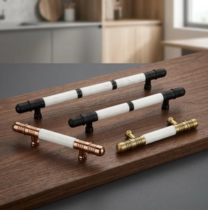 Heavy Duty Brass <b>Door</b> <b>Pull</b> <b>Handle</b> Graphite Black CP Finish Ambidextrous Architectural Hardware for Glass <b>Doors</b> - Product Image 1