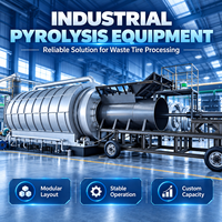 Nouvelle arrivée CE ISO : Machine de pyrolyse haute efficacité pour transformer les déchets plastiques en carburant, machine de recyclage des pneus