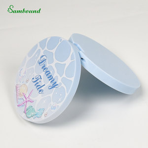 Estuche Cosmético Magnético Redondo de Diseño 3D Impreso, Compacto, de un Solo Color, con Polvo Reemplazable de Alta Calidad, 2/4/11G, Venta al Por Mayor - Product Image 1