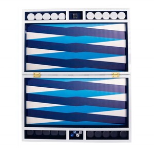 Juego de Backgammon de Cuero Personalizado al por Mayor con Tablero de Viaje de Lucite, Diseño Plegable Ecológico y Duradero para Uso en Interiores/Exteriores - Product Image 1