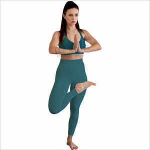 Conjuntos de yoga para mujer, ropa deportiva para correr, fitness y entrenamientos en casa, leggings de yoga de alta elasticidad y conjuntos de top corto a juego. - Product Image 2