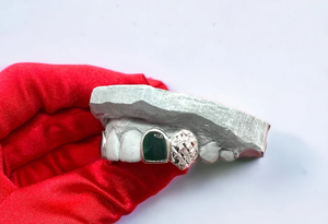 Grillz dentaire unisexe Hip Hop avec diamants ronds taille brillant sertis clos, bijoux corporels pour usage quotidien, Grillz de qualité supérieure - Product Image 4