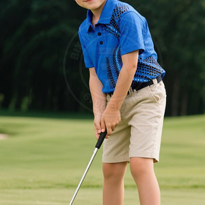 Vêtements de golf légers pour l'entraînement, polos de golf pour jeunes garçons et filles, construction en tricot extensible, pour les rondes d'entraînement et les programmes de club - Product Image 5