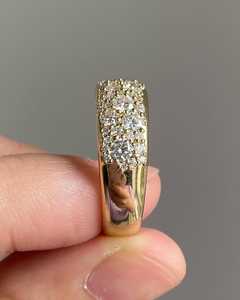 แหวนเพชรทรงกลมเพาะเลี้ยงในห้องปฏิบัติการระดับพรีเมียม ดีไซน์แบบ Eternity Band สำหรับทุกเพศ ทองคำแท้ 14K เครื่องประดับแต่งงานทันสมัยสำหรับแฟนสาว - Product Image 2