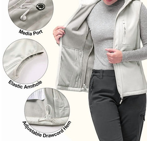 Chaleco Ultraligero para Mujer, Deportivo, Plegable, Térmico, Ligero para Verano, Ropa Deportiva Exterior - Product Image 3