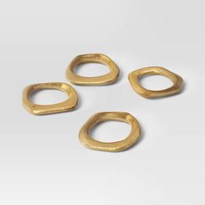 Creative Aluminum Napkin Rings Stylish <b>Table</b> Decor Accessories for Wedding <b>Party</b> and Anniversary Celebration - Product Image 3