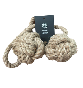 Hoang Linh SG + 84 797 298 415ทนทานของ Sara ของเล่นฝึกสุขภาพฟันทำด้วยมือเชือกป่านบอลของเล่นสัตว์เลี้ยงจากเวียดนาม - Product Image 4