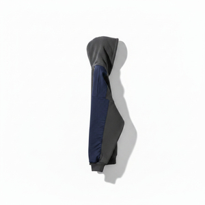 Sudadera con Capucha para Hombre, Estilo Urbano, Color Sólido, con Paneles en Contraste, Forro Polar, Talla Grande - Product Image 6