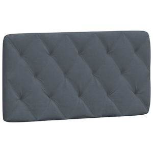 Cojín de Cabecera de Terciopelo Gris Oscuro de 40.2 Pulgadas (100% Poliéster) para Lectura y Descanso en la Cama - Product Image 2