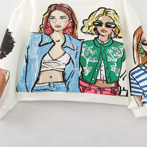 Sudadera de Manga Larga para Mujer de Alta Calidad, Otoño, Color y Talla Personalizables, Estampado Animal, Ecológica, Poliéster/Algodón, Impermeable - Product Image 6