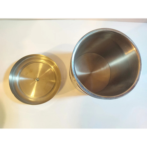 Kitchen Metal <b>Ice</b> Beverage Tub Stainless Steel Party Cooler <b>Bucket</b> Wine Beer Chiller Tub <b>Table</b> Usage With Lid Silver Color - Product Image 3