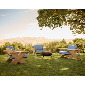 Conjunto de Sillas de Madera de Teca para Exteriores, Muebles de Patio para Conversación, Proveedor de Indonesia, Muebles Modernos para Jardín - Product Image 1