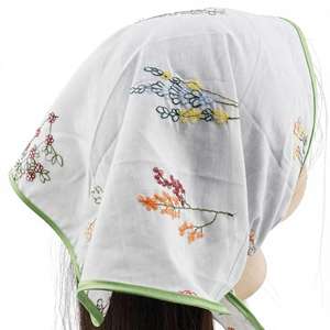 Hijab musulman en soie légère de qualité supérieure pour l'été, avec logo personnalisé, carré, écologique, respirant et antibactérien - Product Image 1