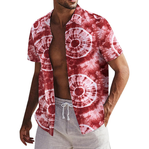 เสื้อเชิ้ตชายหาดแฟชั่นผ้าฝ้ายพิมพ์ลายสั่งทำดีไซน์ใหม่สไตล์ลำลอง - Product Image 1