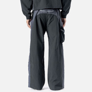 2024 Trending Men's Techwear Cargo <b>Pants</b> Wide Leg Baggy Parachute Trousers <b>Y2K</b> Streetwear Tactical Nylon Multi-Pocket <b>Pants</b> - Product Image 3