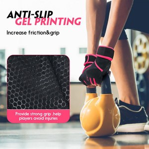 Premium Women's Fitness <b>Gloves</b> Breathable Workout Training <b>Gloves</b> Soft Padded Palm Adjustable Wrist Support Non Slip <b>Gloves</b> - Product Image 4